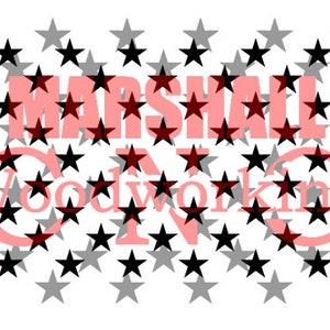 Union - 50 stars dxf/svg