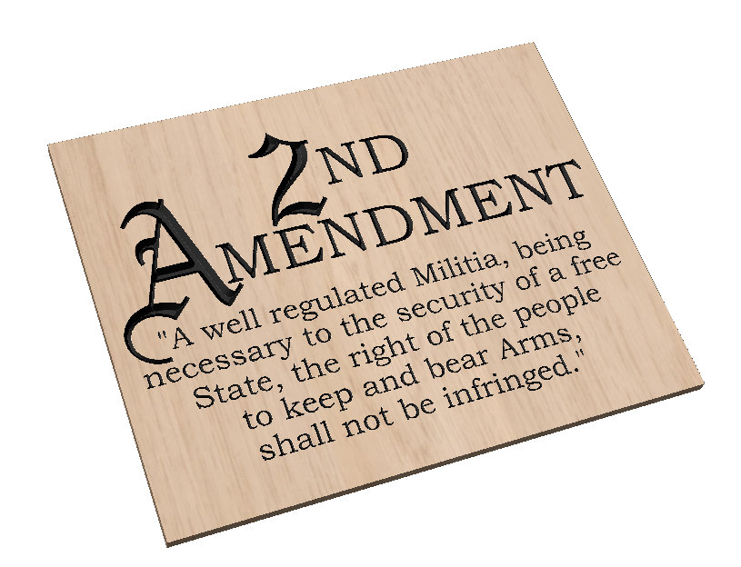 2nd Amendment Sign Svg/dxf - Etsy