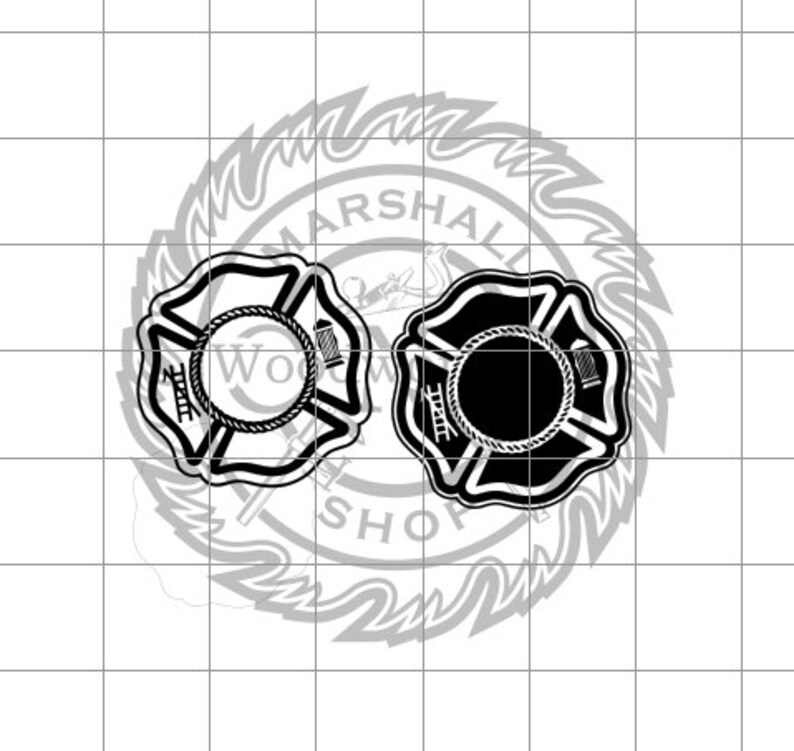 Fire Rescue Logo Blank dxfsvg