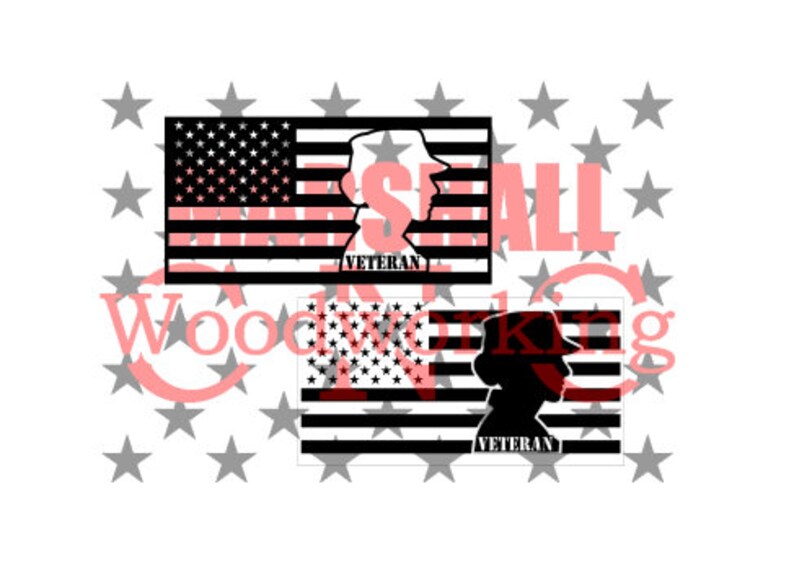 Download US Flag Female Veteran Right Line & Solid dxf/svg | Etsy