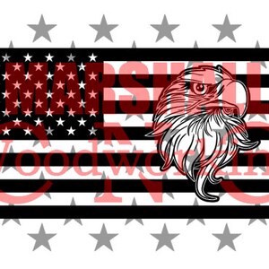 US Flag - Eagle 4 dxf/svg