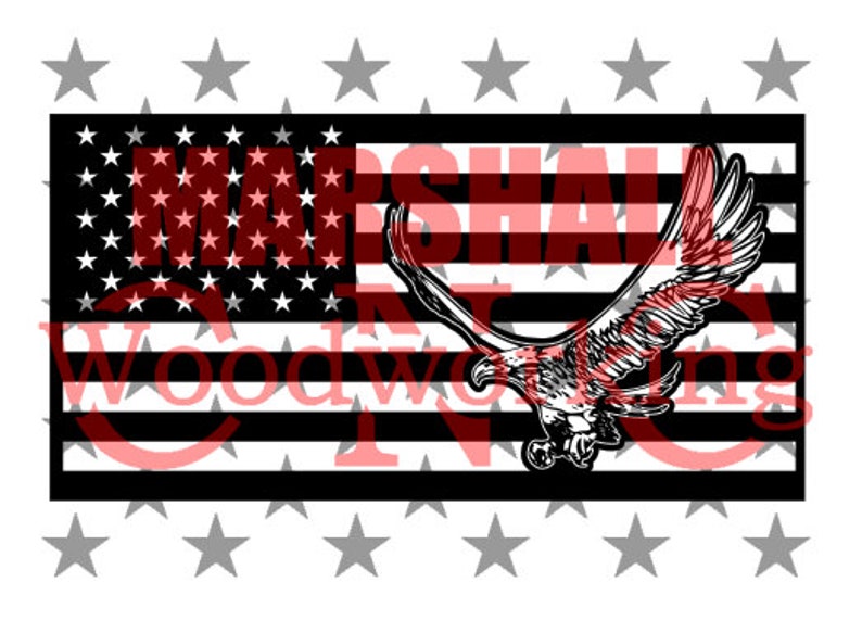 US Flag Flying Eagle 4 dxf/svg | Etsy