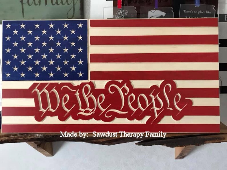 Us Flag We The People Dxfsvg Etsy