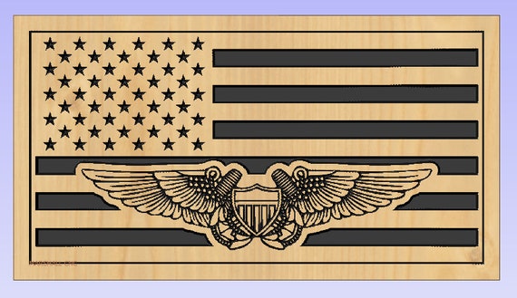 アメリカ国旗 - 飛行士の翼 dxf/svg - Etsy 日本