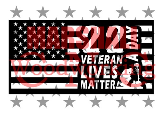 Download Us Flag 22 Veterans A Day Dxf Svg Etsy