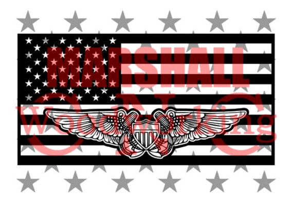 アメリカ国旗 - 飛行士の翼 dxf/svg - Etsy 日本