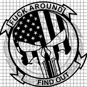 Punisher Flag FAFO - Military Patch svg/png