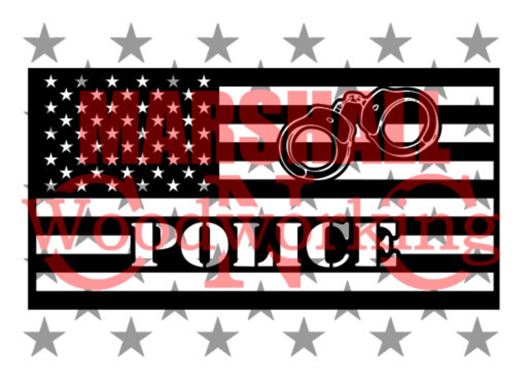 アメリカ国旗 - 手錠をかけた警官 dxf/svg - Etsy 日本