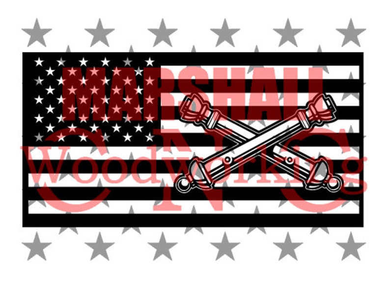 Download US Flag Cross Cannons 2 dxf/svg | Etsy