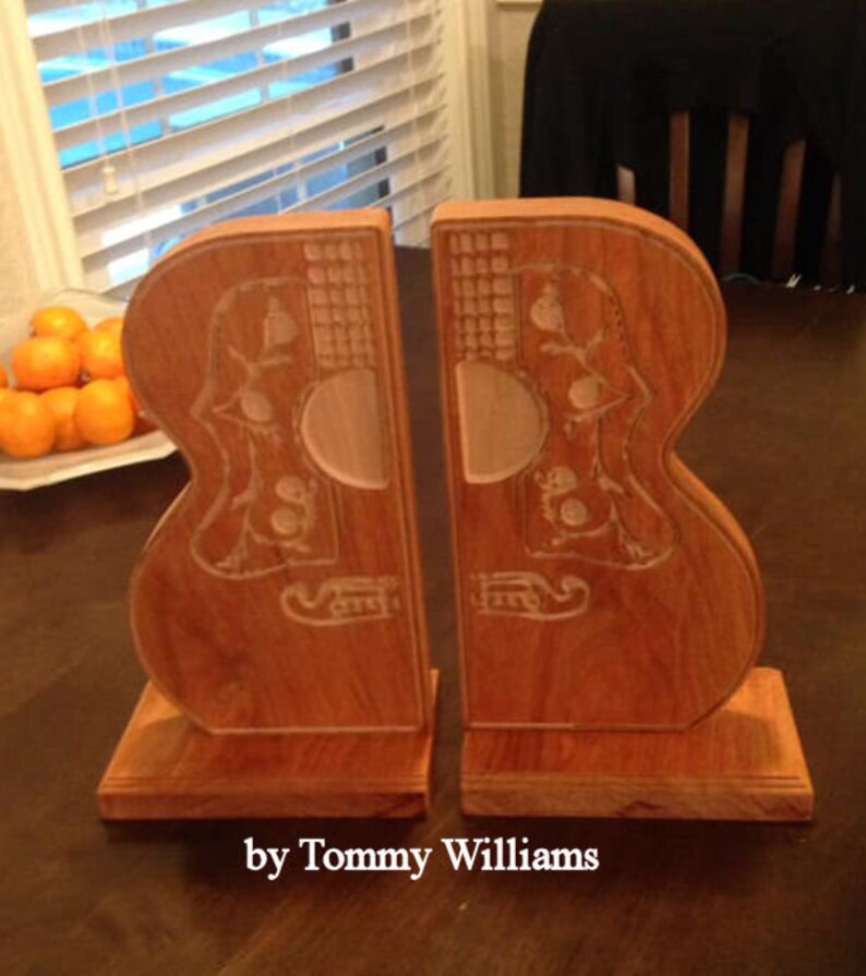 Acoustic Guitar Bookends Etsy