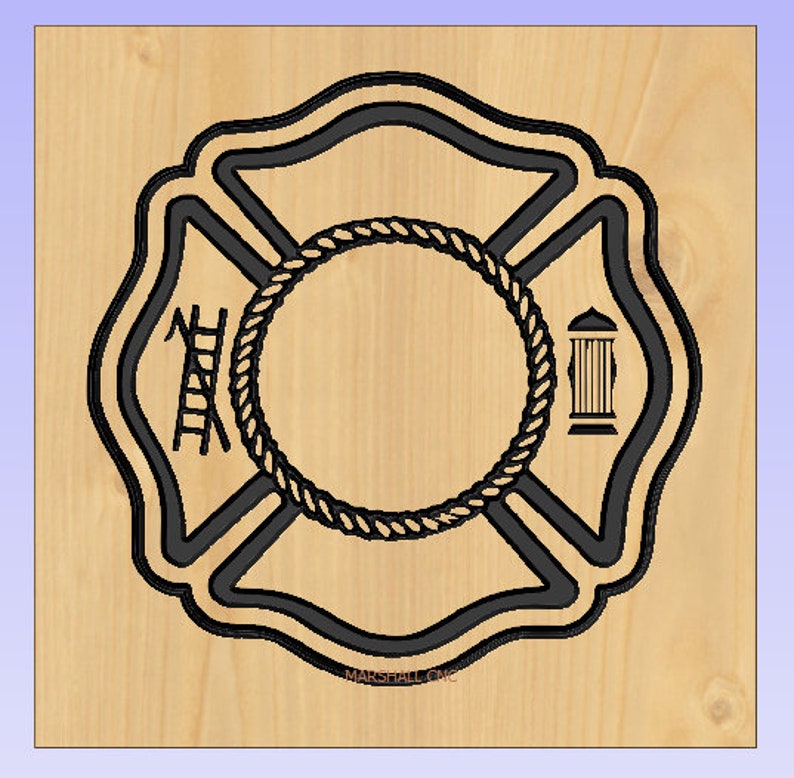 Fire Rescue Logo Blank dxfsvg