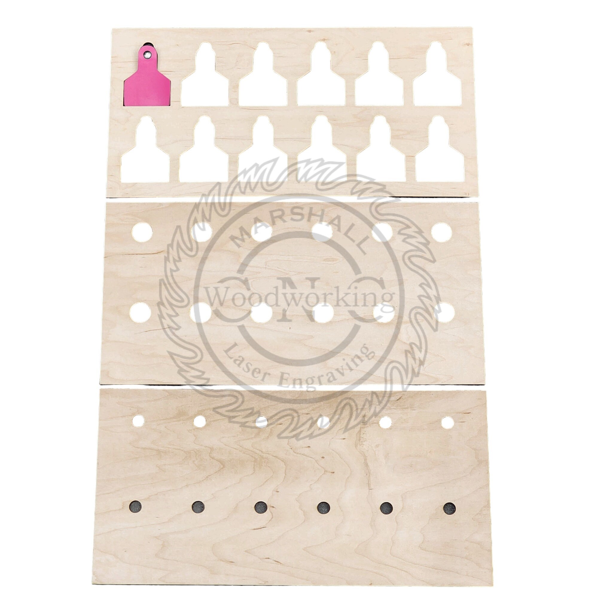 Small Ritchey Ear Tag Template Files Only - Lightburn, SVG, DXF for CO2 ...