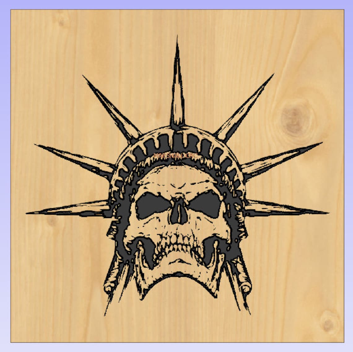 Skull Statue of Liberty Dxf/svg Etsy
