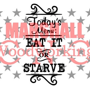 Kitchen - Eat It or Starve dxf/svg