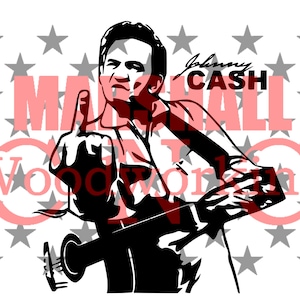 Johnny Cash - Finger dxf/svg/png
