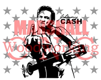 Johnny Cash - Finger dxf/svg/png