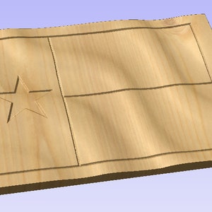 3D Flag of Texas CRV File