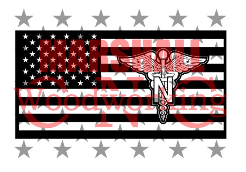 Download US Flag Nurse dxf/svg | Etsy