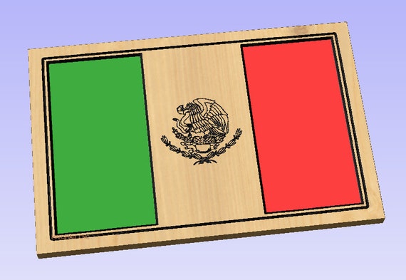 Flag of Mexico Dxf/svg - Etsy