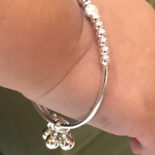Sterling Silver Baby Bracelet Etsy