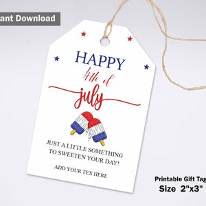 Editable Patriotic favor Tag, 4th of July, 4th of july printables, patriotic favor tag, independence day Tag, happy 4th of July Favor Tags