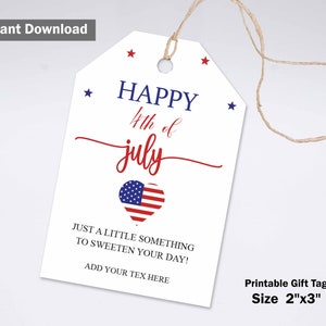 Editable 4th of july favor tags, 4th of July, 4th of july printables, patriotic tag, independence day Tag, 4th of July Favor Tags stickers