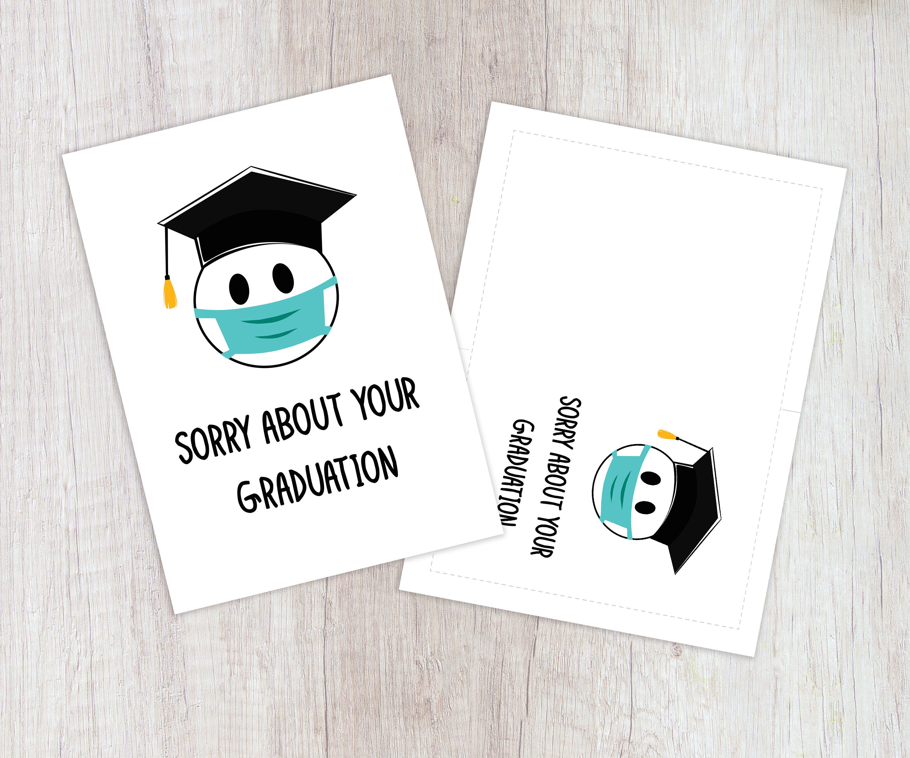 printable graduation funny card sorry about your graduation etsy