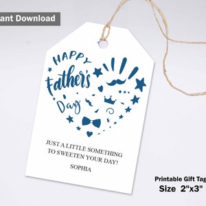 father&#39;s day favor tag, Personalized Gift Tags Template, Custom fathers Day tags, Happy father&#39;s Day PDF stickers