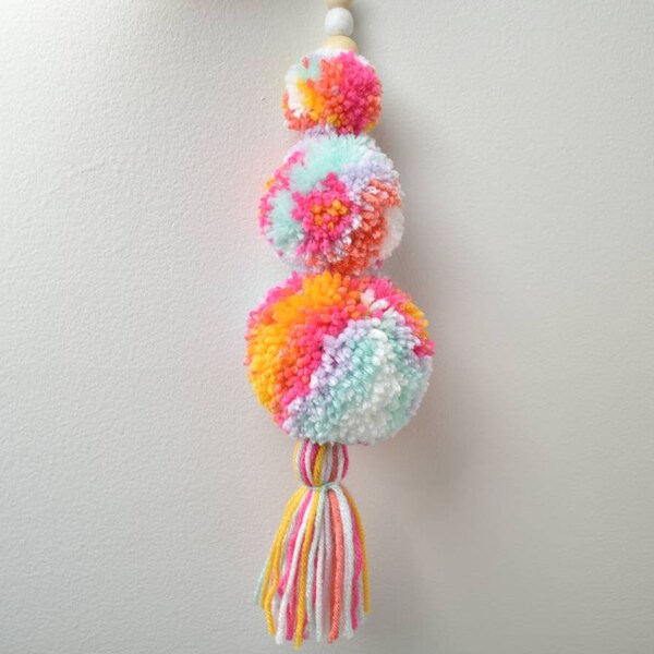 Hanging Pom Poms Etsy