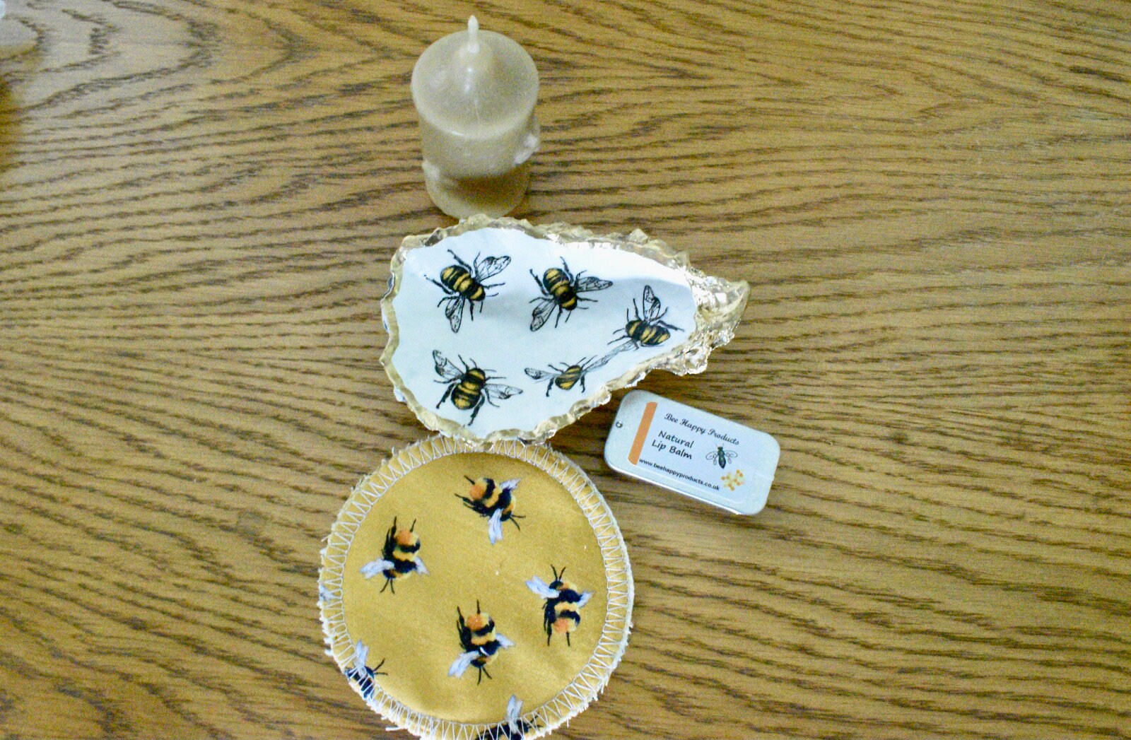 Bee Themed Gift Set. Save the Bees. Natural Beeswax Lip Balm. Etsy UK