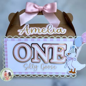 Silly Goose Party Favor Boxes, Silly Goose Theme Candy Boxes, Silly Goose Birthday Decor