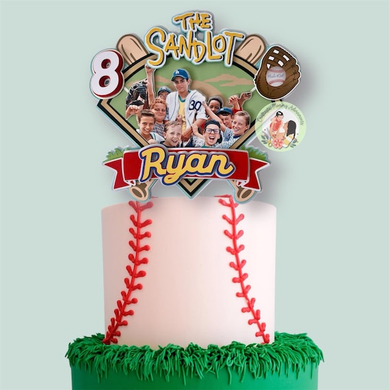 The Sandlot Birthday Cake Topper, Baseball Cake Topper, Sandlot Birthday Party Decorations, Baseball Themed Birthday, Baseball Cake
