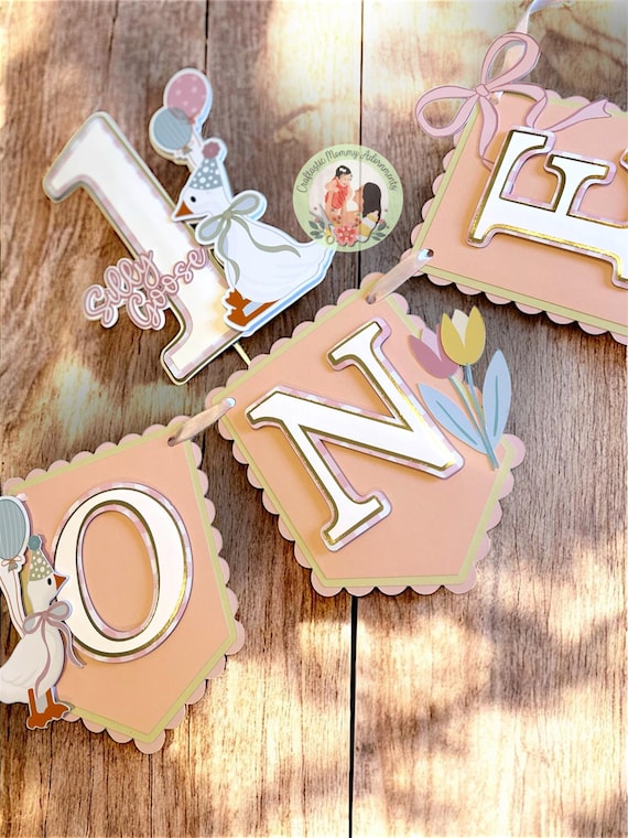 Silly Goose Birthday Theme, Silly Goose Cake Topper, Silly Goose High Chair Banner