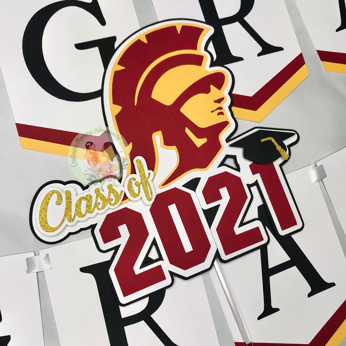 USC Graduation Decorations USC 2021 Grad Party USC Grad Cake Etsy