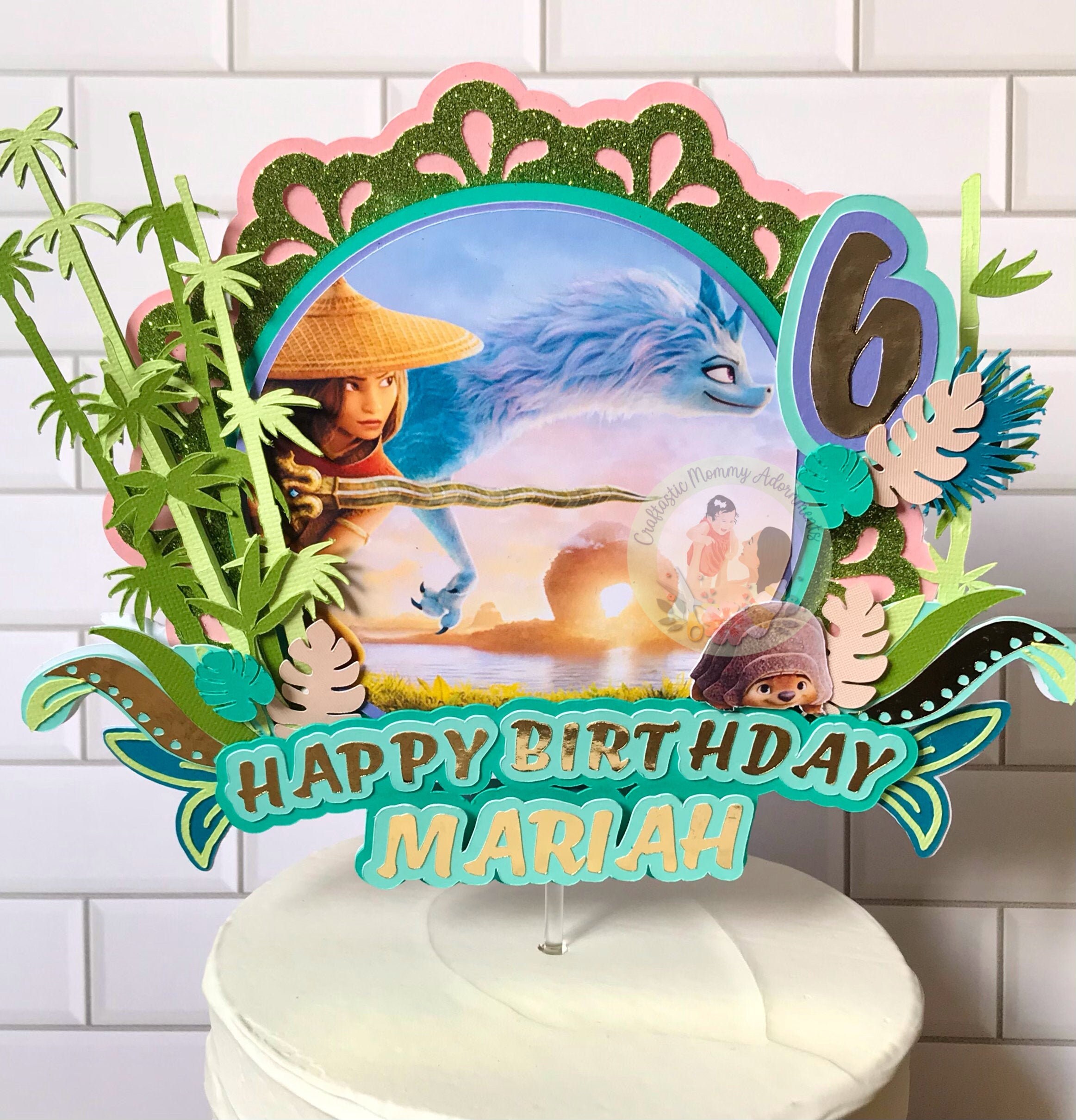 Raya and the Last Dragon Cake Topper Raya Cake Ray and the