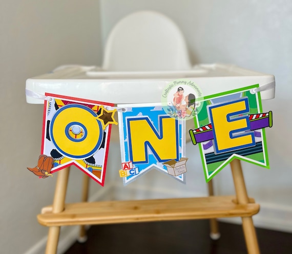 High Chair Banner, First Birthday Custom Theme High Chair Banner, ONE High Chair Banner