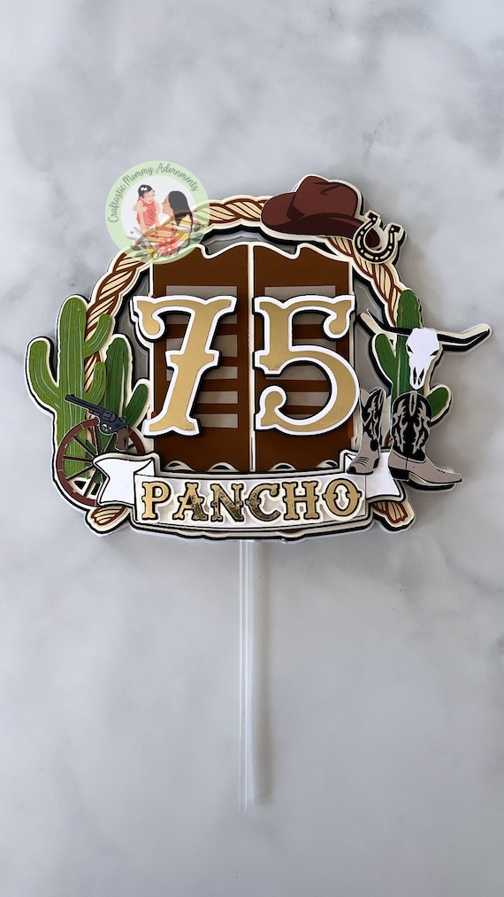 Western Party Cake Topper, Cowboy Party Decorations, Vaquero Birthday, Western Birthday Decor, Cowboy Birthday Banner, Wild West Theme