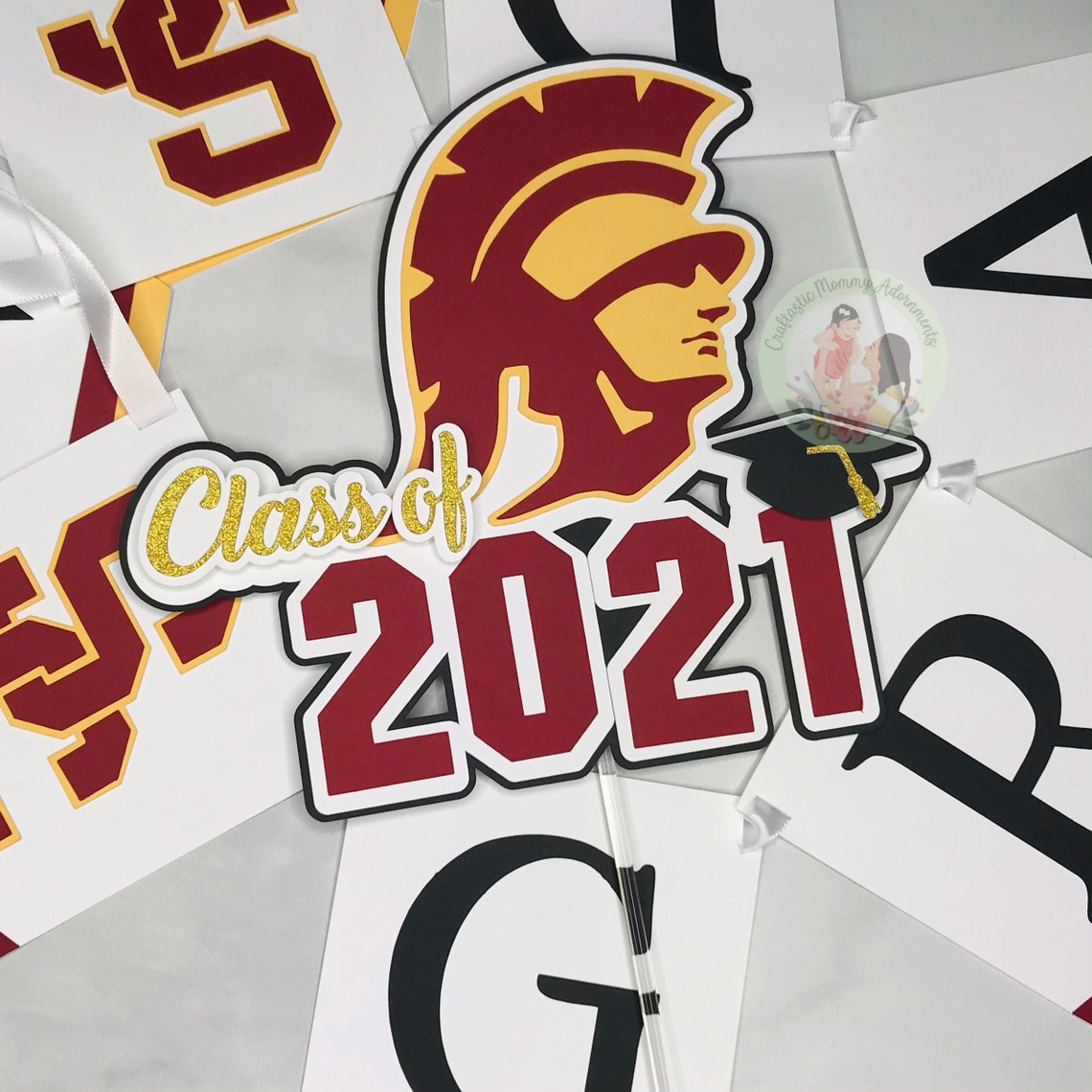 USC Graduation Decorations USC 2021 Grad Party USC Grad Cake Etsy