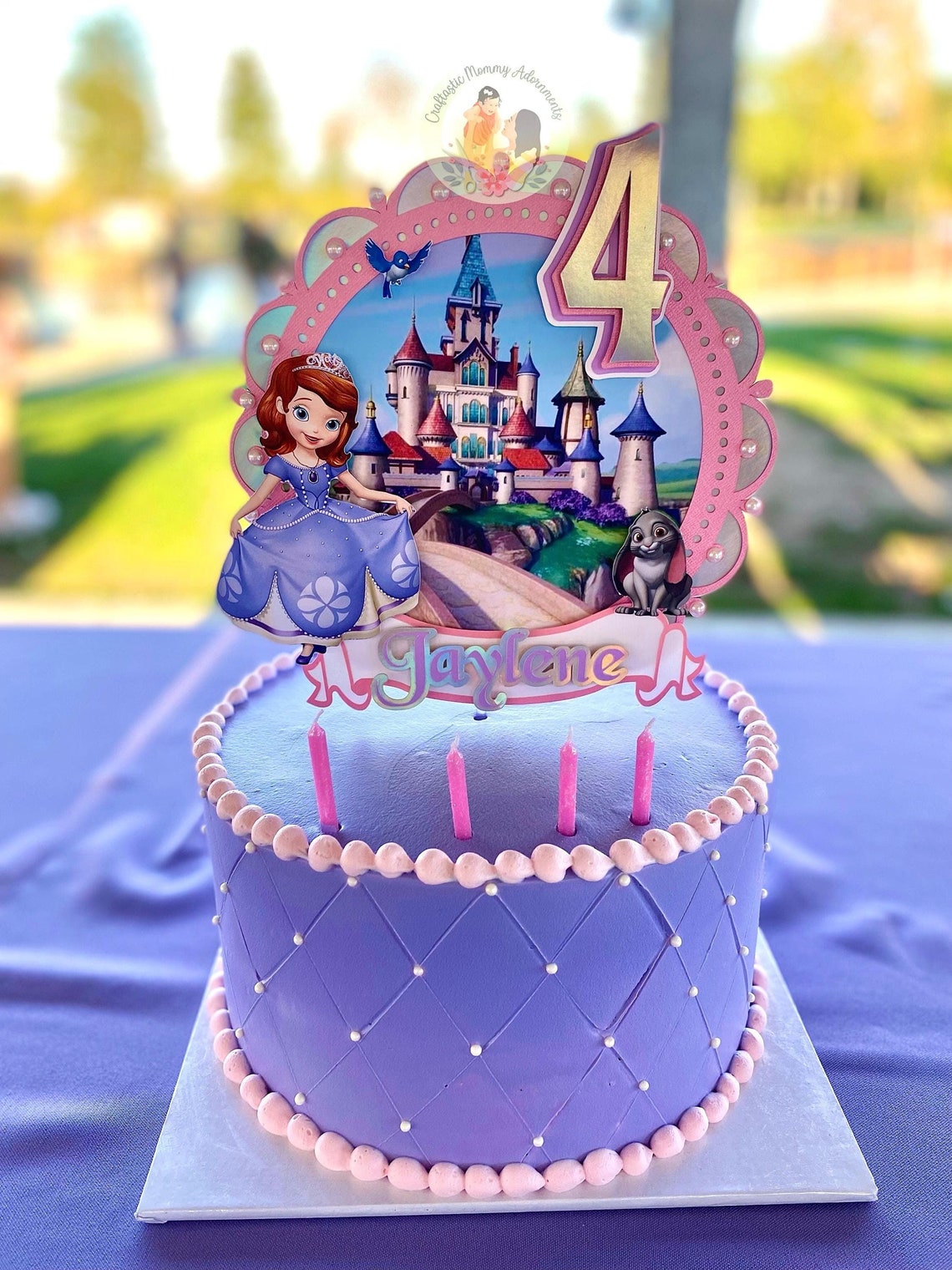 Sofia the First Cake Topper, Sofia the First Birthday Cake Decoration ...
