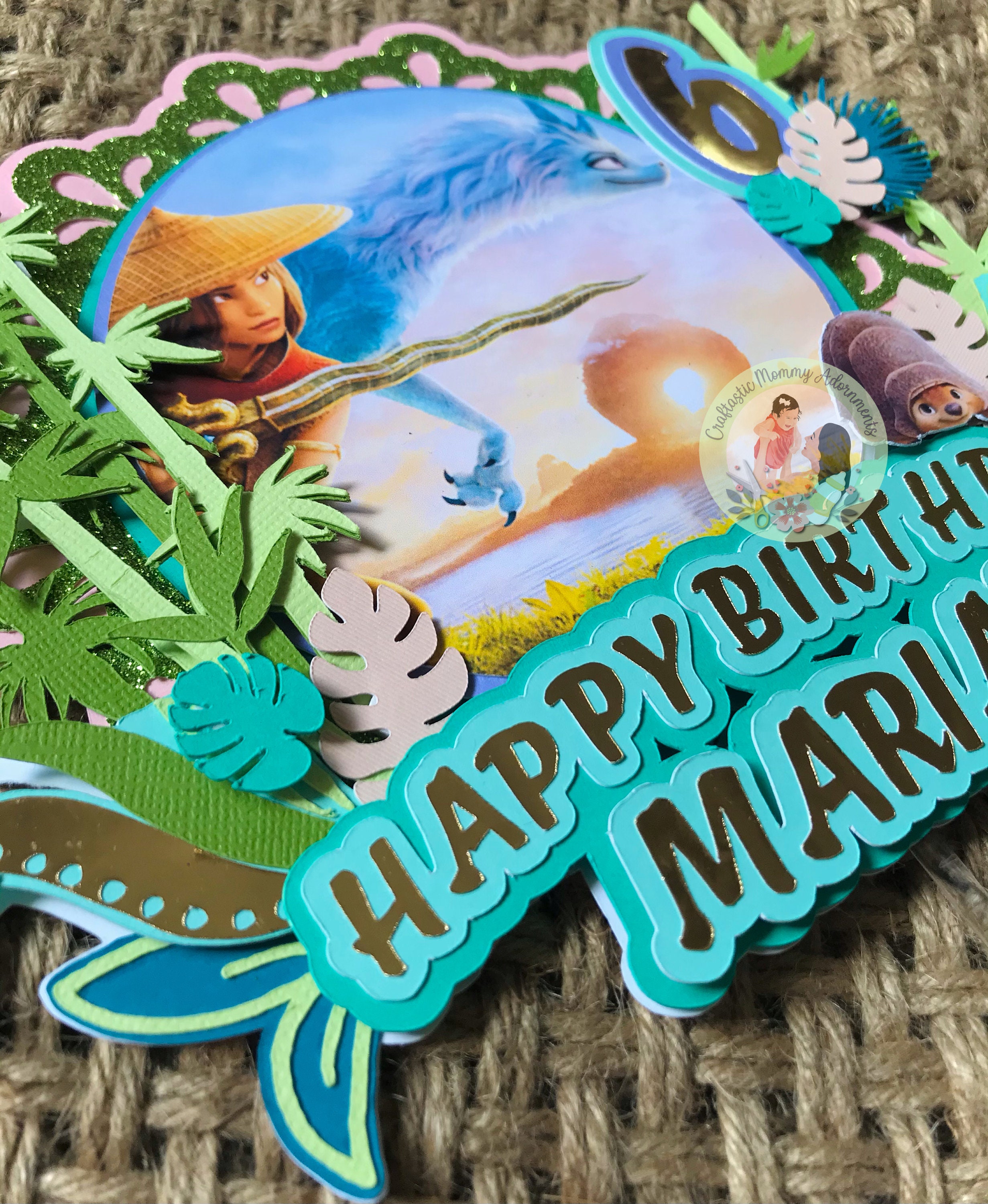 Raya and the Last Dragon Cake Topper Raya Cake Ray and the | Etsy