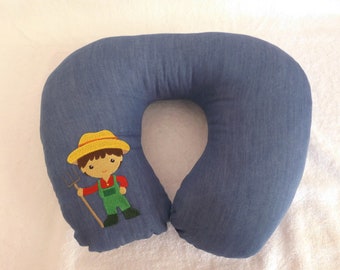 Neck squirrel, jeans blue, farmer, 37 cm