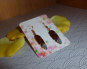 boucles d'oreilles "plumes"