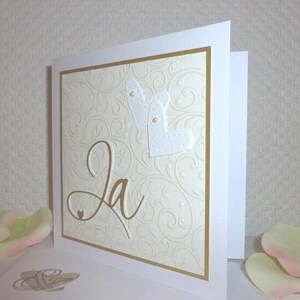 edle Hochzeitskarte "Ja"