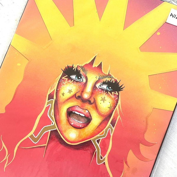 Willam 'Sunburst' Artwork, Original Drag Race Artwork, Drag Queen Art Print