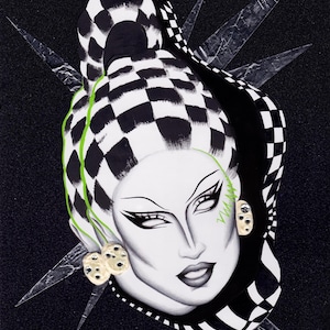Gottmik ‘Punk’ Drag Race Print, Drag Queen Art Print Postcard