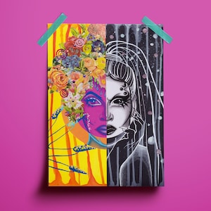 Denali Drag Queen - A3 Poster Mixed Media Drag Race LGBT Queer Art Print