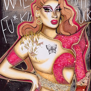 Anetra ‘Duck Walk’ - Drag Race Art Print Postcard