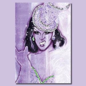 Daya Betty ‘Burlesque’ - Drag Race Mixed Media LGBT Art Print Postcard