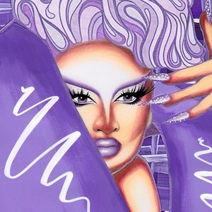 Victoria Scone ‘Plaid’ Print- Drag Race Print, Drag Queen Art Print Postcard