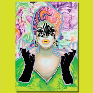 Aquaria - Rupauls Drag Race Art Print Postcard